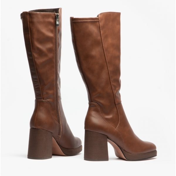 Marco Tozzi DAMEN Womens Tall Boots Chestnut