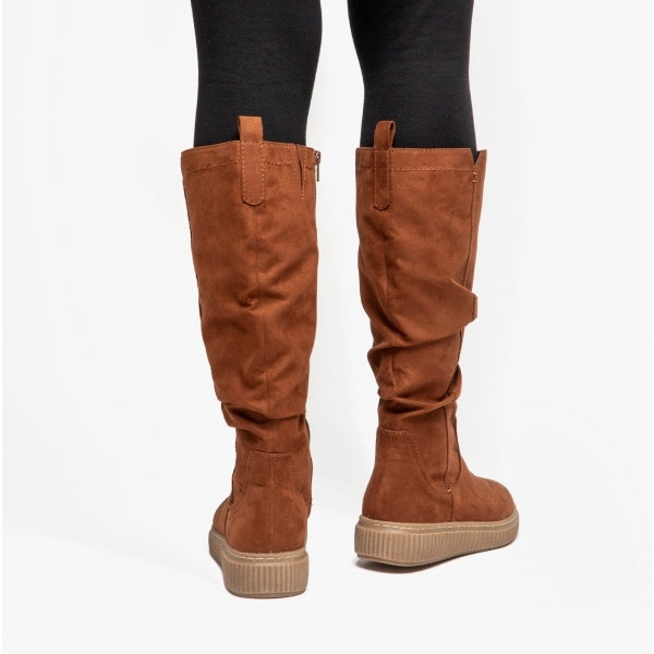 Jana 25660-29-305 Womens Knee-Length Boots Brown