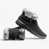 Skechers 144041/BKGY ON-THE-GO JOY-FIRST GLANCE Womens Suede Ankle Boots Black/Grey