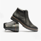 Rieker 33160-00 Mens Double Zip Boots Black