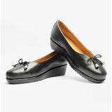 Comfortology DIONE Womens Leather Ballerina Shoes Black