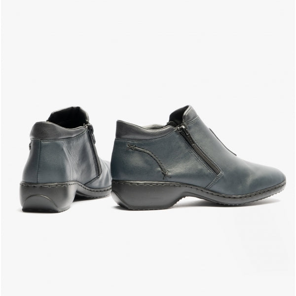 Rieker L3882-15 Womens Leather Boots Black