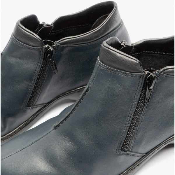 Rieker L3882-15 Womens Leather Boots Black