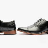 Goor FRANCIS Mens Oxford Lace Up Shoes Black