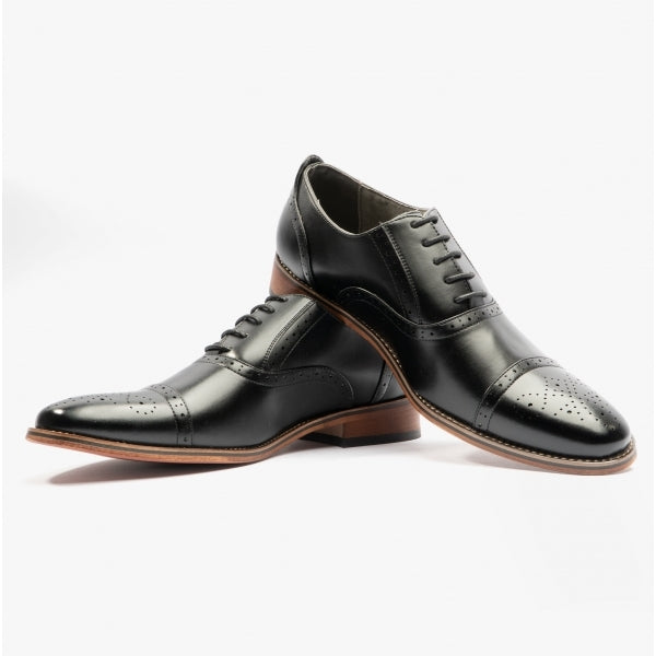 Goor FRANCIS Mens Oxford Lace Up Shoes Black