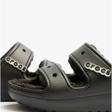 Crocs 207446-060 CLASSIC COZZZY Unisex Sliders Black