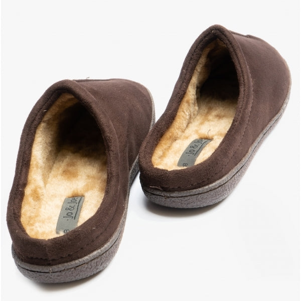Jo & Joe CLIFF Mens Mule Slippers Brown