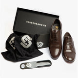 Club Cubano CORDOBA Mens Soft Leather Lace-Up Cuban Heel Oxford Shoes Dark Brown