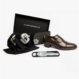 Club Cubano CORDOBA Mens Soft Leather Lace-Up Cuban Heel Oxford Shoes Dark Brown