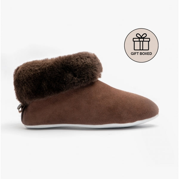 Shepherd JUBILEUM 630 Womens Sheepskin Slipper Boots Moro