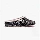 Chaleur GEONNA Womens Mule Slippers Black/Silver