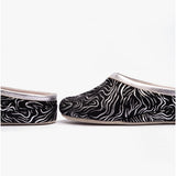 Chaleur GEONNA Womens Mule Slippers Black/Silver
