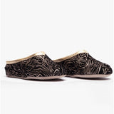 Chaleur SORELLA Womens Mule Slippers Black/Gold