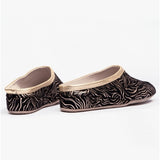 Chaleur SORELLA Womens Mule Slippers Black/Gold