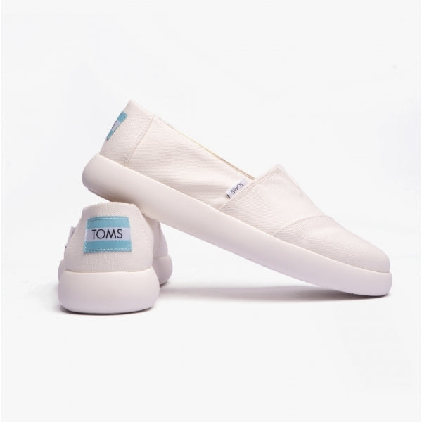 TOMS ALPARGATA MALLOW Womens Chunky Slip-On Espadrilles White