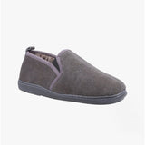 Hush Puppies ARNOLD Mens Suede Slippers Grey