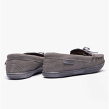 Hush Puppies ACE Mens Suede Slippers Grey