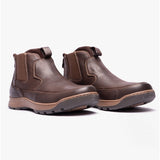 Hush Puppies GAVIN Mens Leather Chelsea Boots Brown