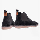 Hush Puppies SHAUN Mens Suede Chelsea Boots Black