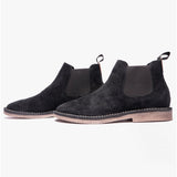 Hush Puppies SHAUN Mens Suede Chelsea Boots Black