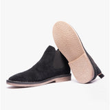 Hush Puppies SHAUN Mens Suede Chelsea Boots Black