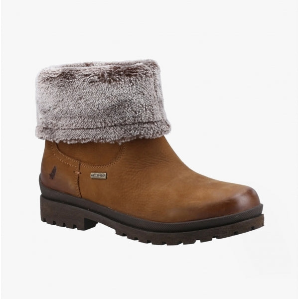 Hush Puppies ALICE Womens Leather Boots Camel