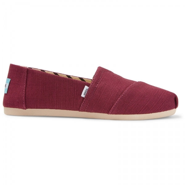 TOMS ALPARGATA Womens Slip-On Canvas Espadrilles Plum