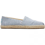 TOMS ALPARGATA ROPE Womens Slip-On Canvas Espadrilles Light Blue