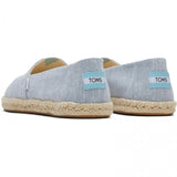 TOMS ALPARGATA ROPE Womens Slip-On Canvas Espadrilles Light Blue