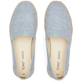 TOMS ALPARGATA ROPE Womens Slip-On Canvas Espadrilles Light Blue