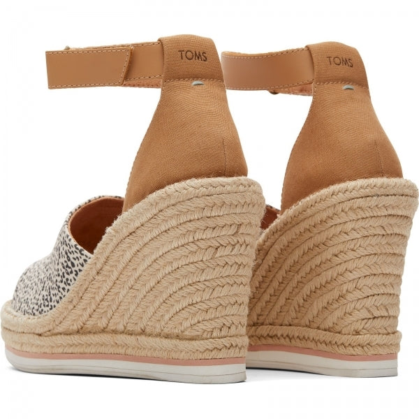 TOMS MARISOL Womens Cotton Wedge Sandals Natural