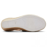 TOMS MARISOL Womens Cotton Wedge Sandals Natural