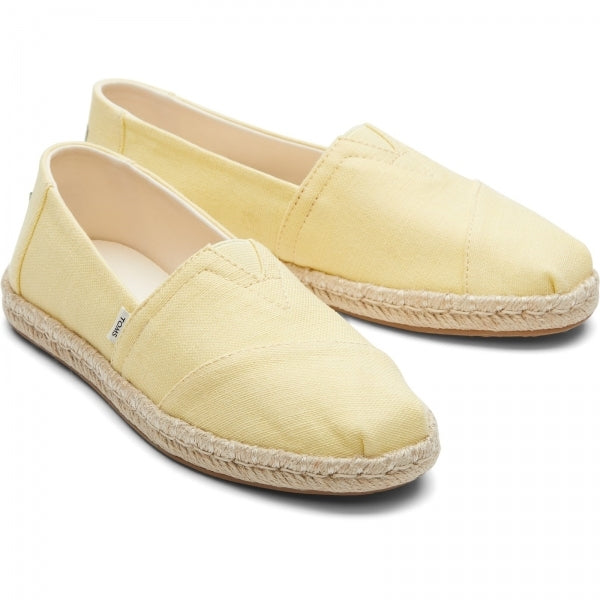 TOMS ALPARGATA ROPE Womens Slip-On Canvas Espadrilles Yellow