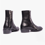 Club Cubano ARNO Mens Leather Cuban Heel Boots Black