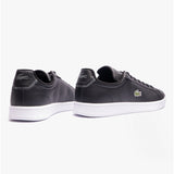 Lacoste CARNABY Mens Leather Casual Court Trainers Black/White