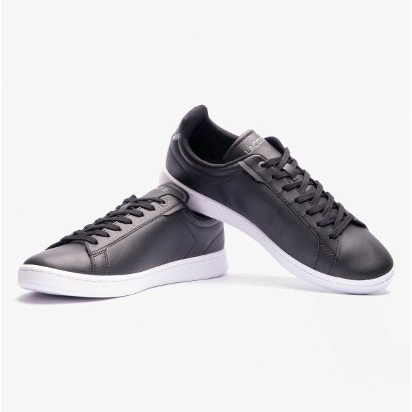 Lacoste CARNABY Mens Leather Casual Court Trainers Black/White