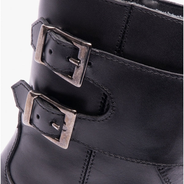 Club Cubano ANFIBIO Mens Leather Cuban Heel Boots Black