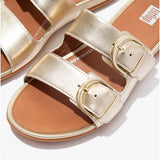 FitFlop GRACIE Womens Strappy Buckle Sliders Platino