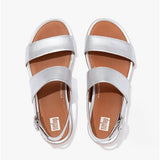 FitFlop GRACIE Womens Strappy Buckle Sandals Silver