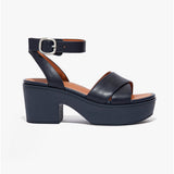 FitFlop PILAR Womens Strappy Platform Sandals Midnight Navy