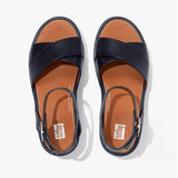 FitFlop PILAR Womens Strappy Platform Sandals Midnight Navy