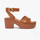 FitFlop PILAR Womens Strappy Platform Sandals Light Tan