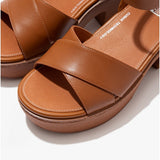 FitFlop PILAR Womens Strappy Platform Sandals Light Tan