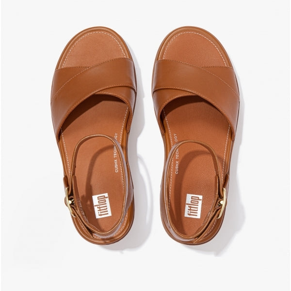 FitFlop PILAR Womens Strappy Platform Sandals Light Tan