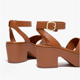 FitFlop PILAR Womens Strappy Platform Sandals Light Tan