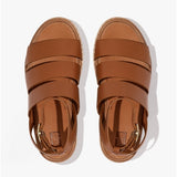 FitFlop ELOISE Womens Espadrille Strappy Wedge Sandals Light Tan