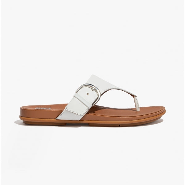 FitFlop GRACIE Womens Toe-Post Sandals Urban White