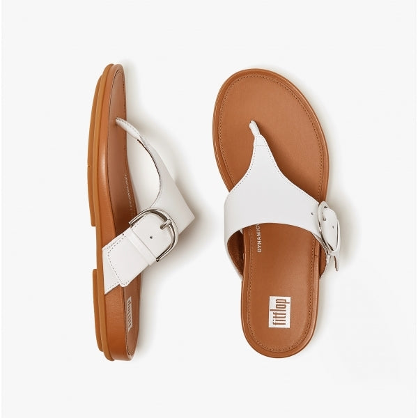 FitFlop GRACIE Womens Toe-Post Sandals Urban White