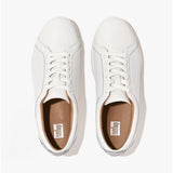 FitFlop RALLY Womens Metallic Backtab Trainers Urban White/Silver