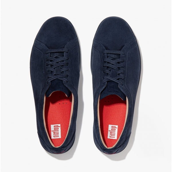 FitFlop RALLY Womens Suede Trainers Midnight Navy